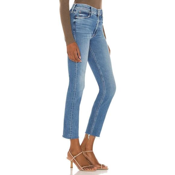 Mother The Mid Rise Dazzler Ankle Fray Jeans In Riding The Cliffside Size 31 NWT - Picture 2 of 12